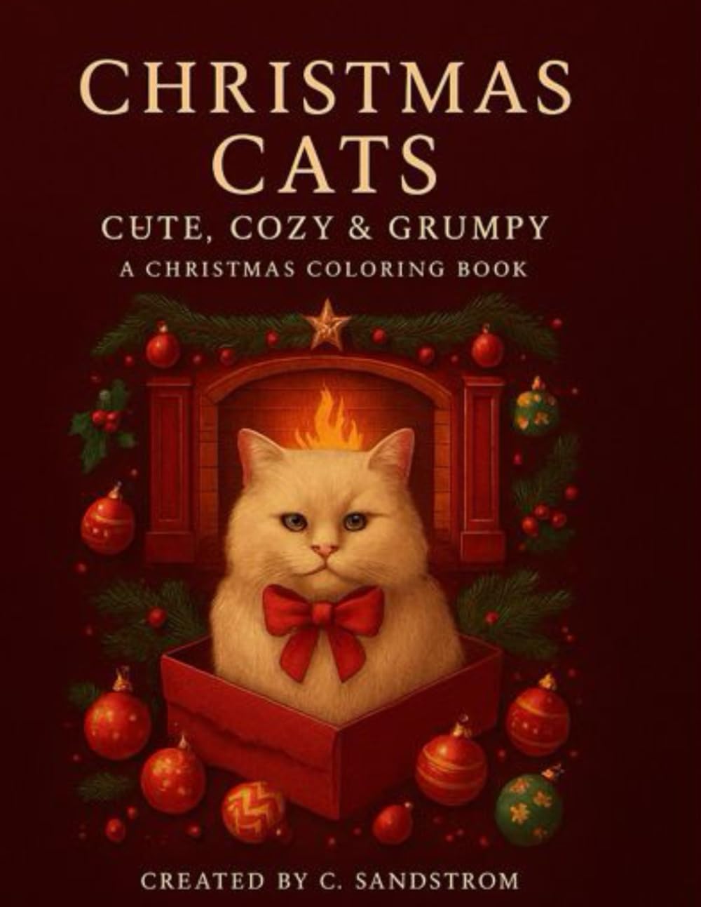 Christmas Cats: Cute, Cozy & Grumpy: A Christmas Coloring Book (Magical Learning Coloring Series)