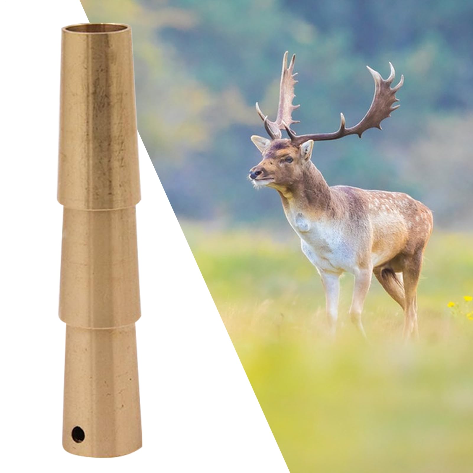 Appel Grondement Cerf Sifflet Laiton Portable