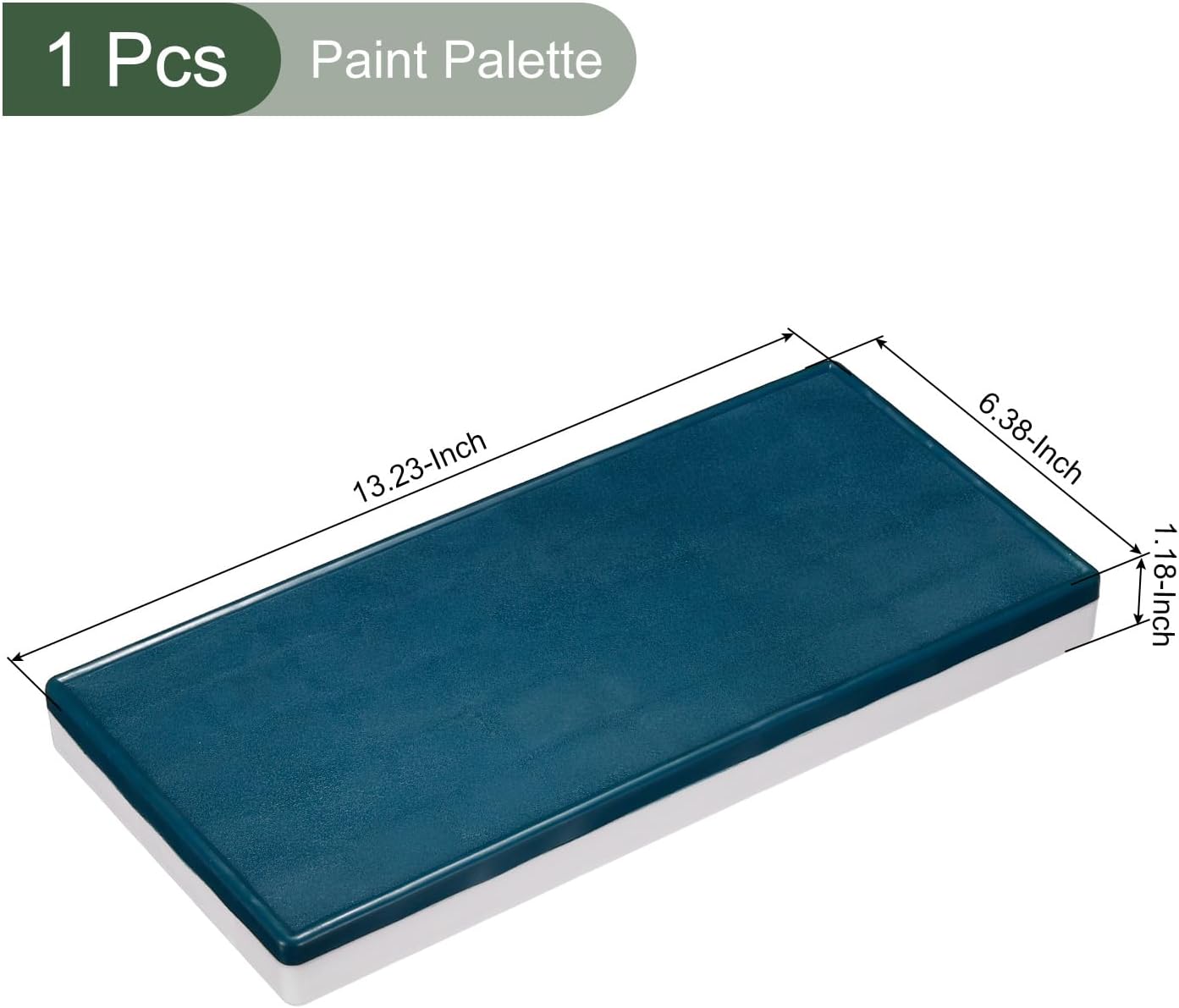 YOKIVE Paint Palette, Painting Tray with Soft Cover, Place and Keep Paint Wet, Great for Artists, Painters, Hobbyists (44-Well, 13.23" x 6.38" x 1.18")