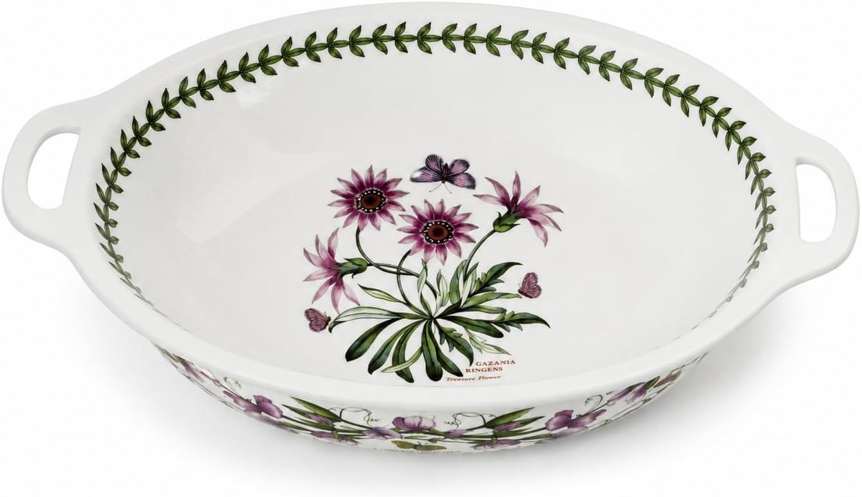 Portmeirion Botanic Garden Oval Handeled Bowl 15"