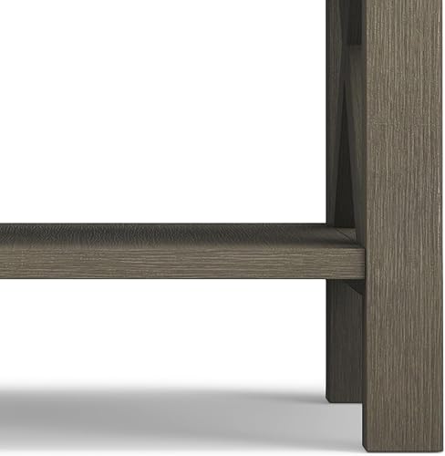 Miniatura 17 de SIMPLIHOME Kitchener Mesa consola – Mesa de sofá de madera maciza de 47 pulgadas de ancho en color blanco, mesa de almacenamiento contemporánea para