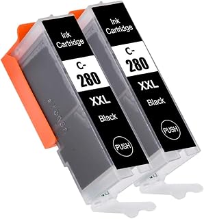 F FINDERS&CO PGI-280 XXL Black PGBK Ink Cartridges Replacement for Canon PGI-280XXL CLI-281XXL 280 281 XXL Ink for Canon Pixma TR7520 TS6320 TS8120 TS8220 TS8320 TS9120 Printer (280 PGBK, 2pack)