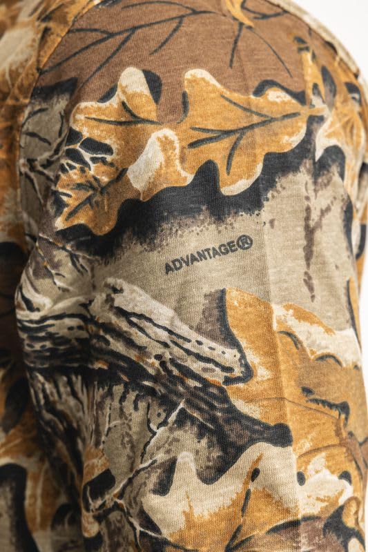 Realtree Camo Long Sleeve Hunting Shirt – Midweight 100% Cotton Tee with Ribbed Cuffs – Ideal for Outdoor & Workwear 6