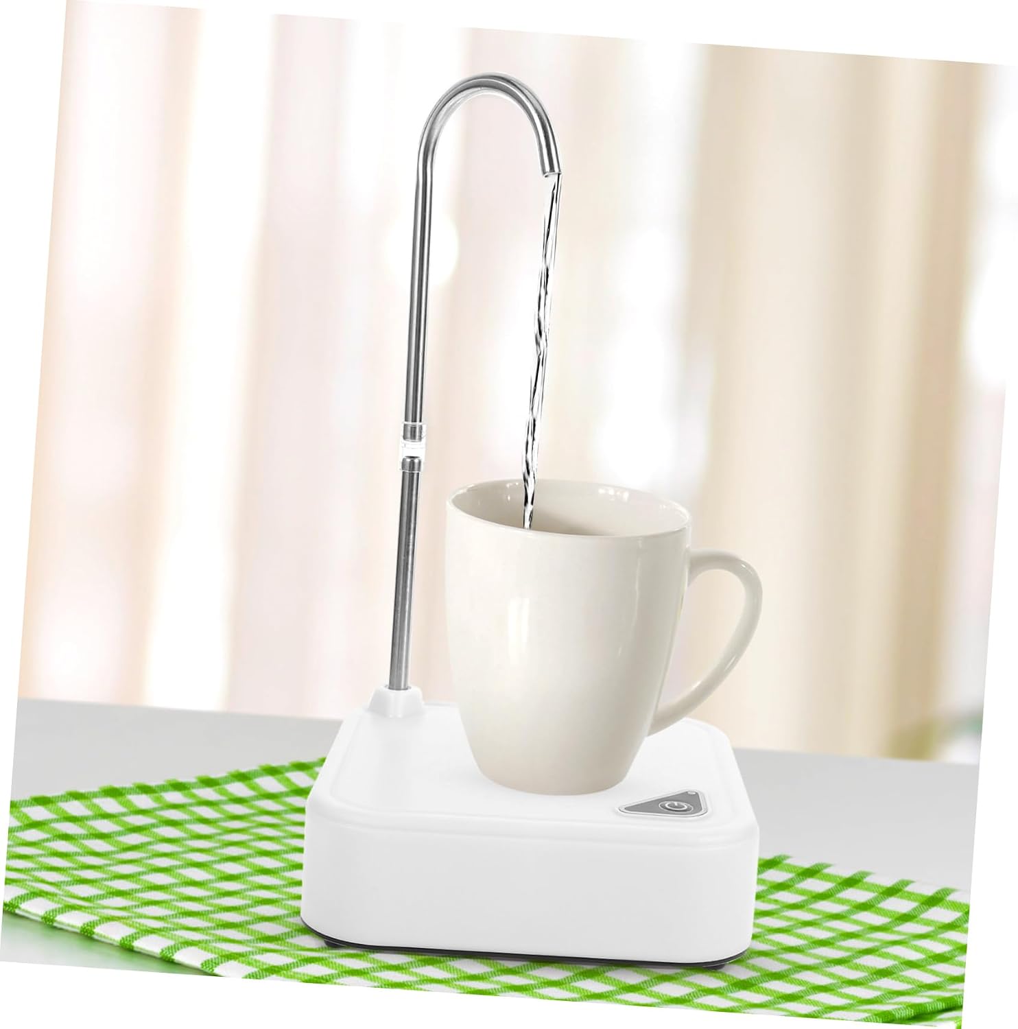 Outanaya 1pcs Desktop Electric Water Dispenser Pump for Purified Water Intelligent and Portable Automatic Pump for Home and Office Use for Bottled