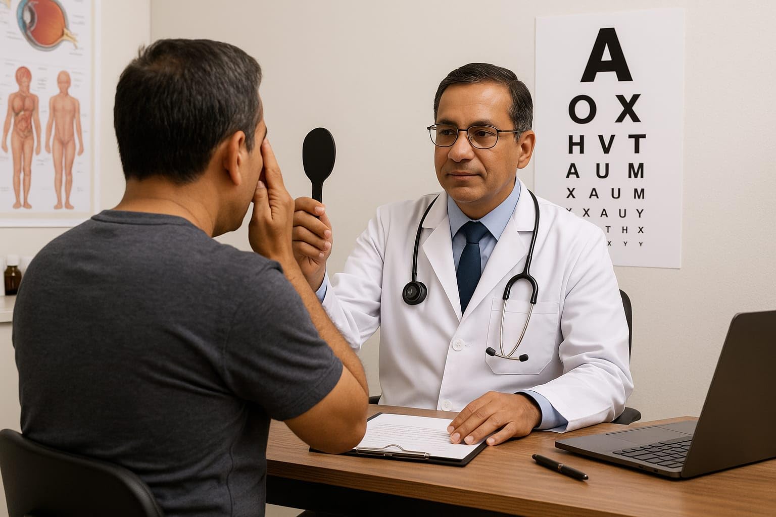 Eagle Eye Products® || EEP || Eye Vsion Test Chart || Professional Snellen Test Chart || Landolt C Vision Testing Chart || 7 Lines || Wall-Mountable 2