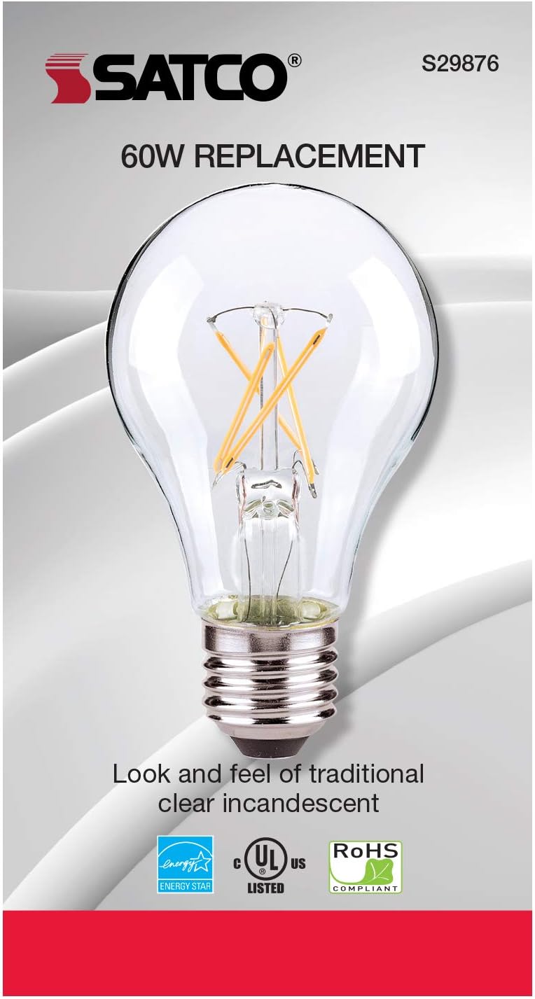 Satco S29876 Light Bulb, 3000K, Clear