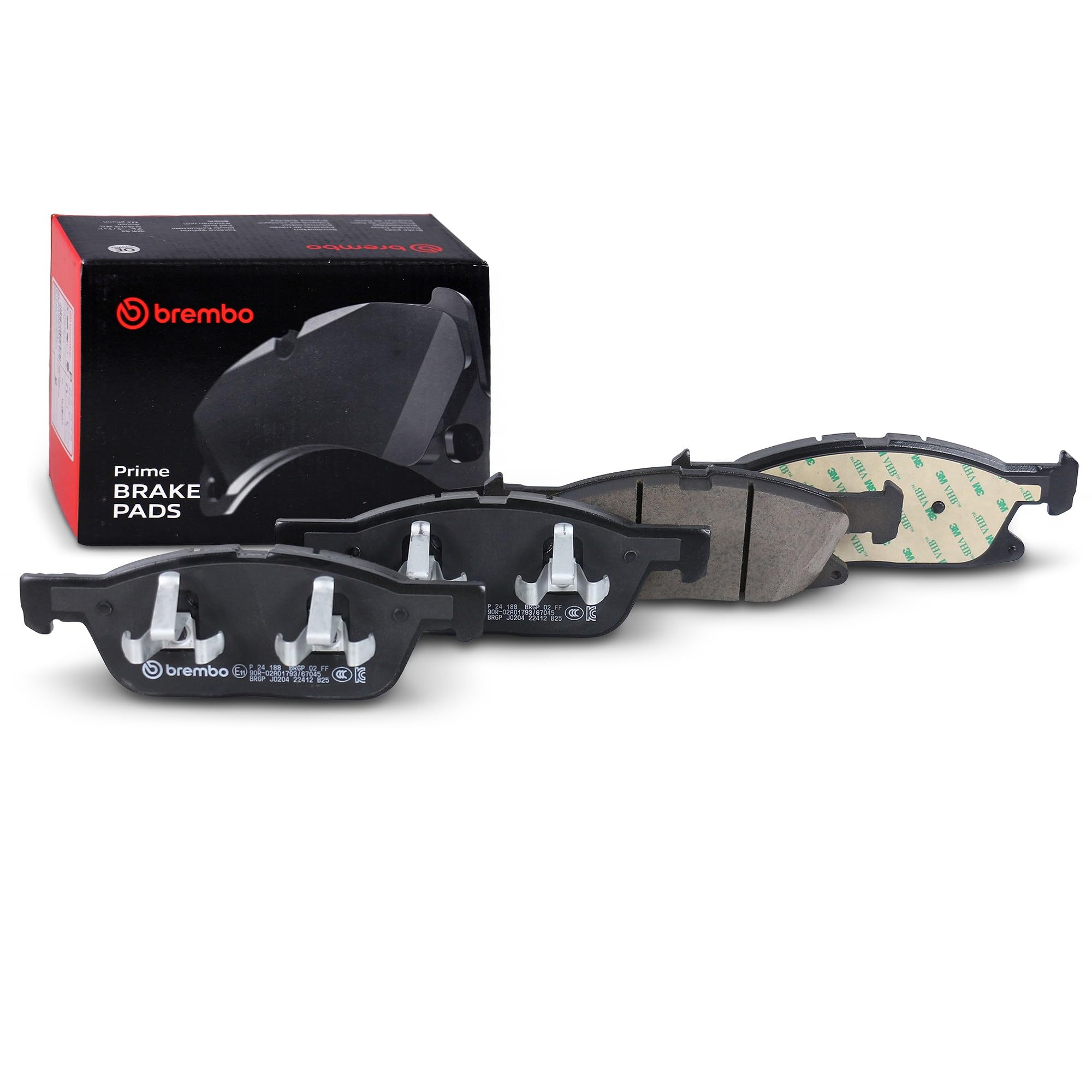 Brembo P 24 188 Pastillas de freno | P 24 188 Compatible con Edge, Focus IV (hn), Focus IV Turnier (hp), III (ck), Mk III Van (ck),Kuga III (dfk),s-Max (cj, WA6)