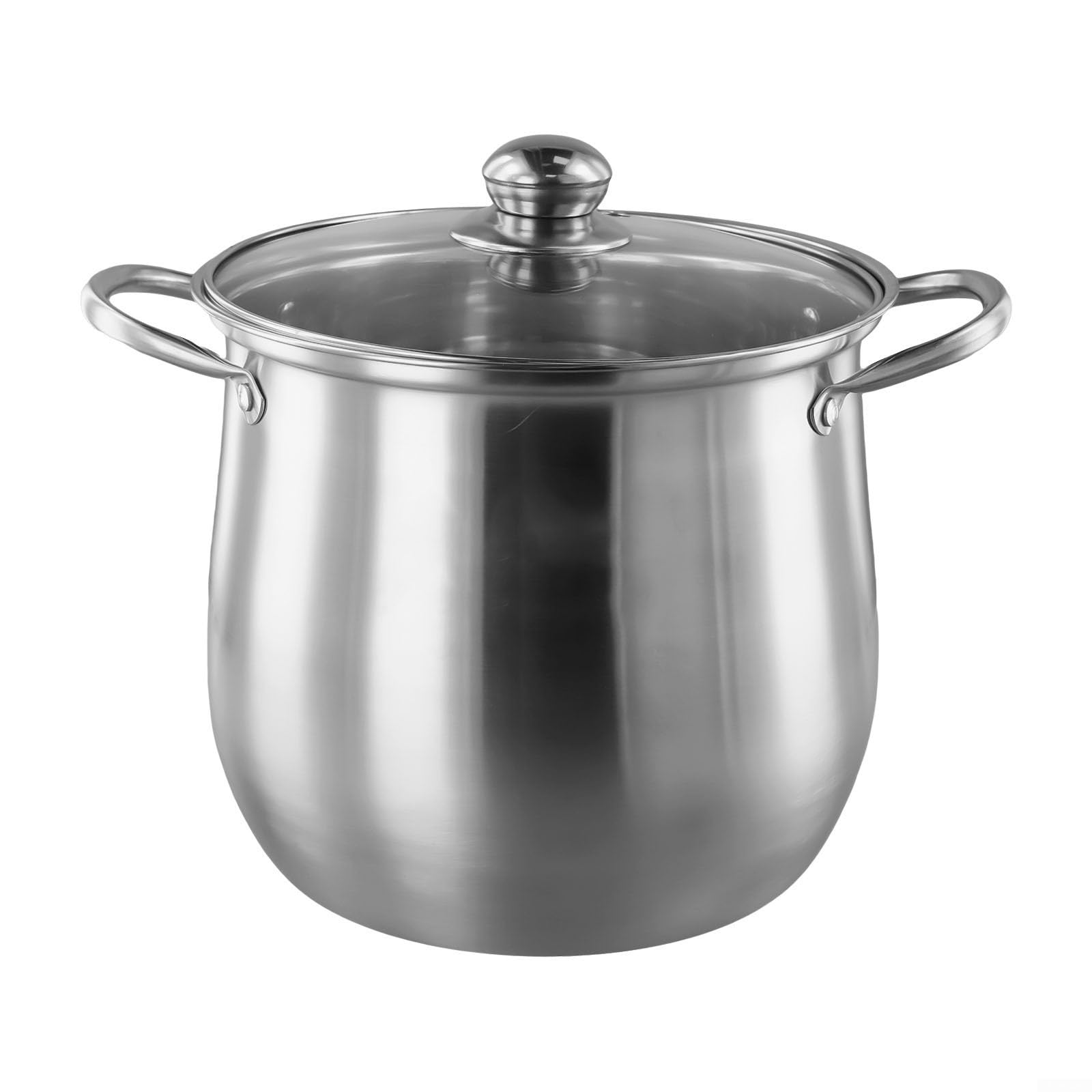 Marmite pour soupe et ragoût familial sur induction, grand faitout en inox