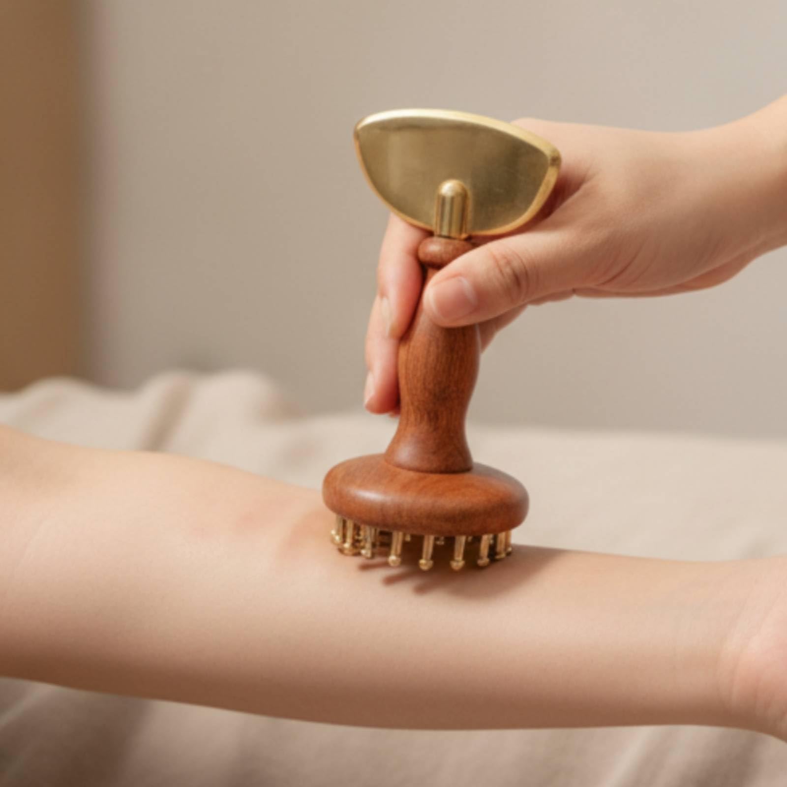 Cepillo Masaje para el Cuerpo Mango Ergonómico Masaje Cuerpo Completo Acuado para Aliviar la Tensión y Promover la Relajación