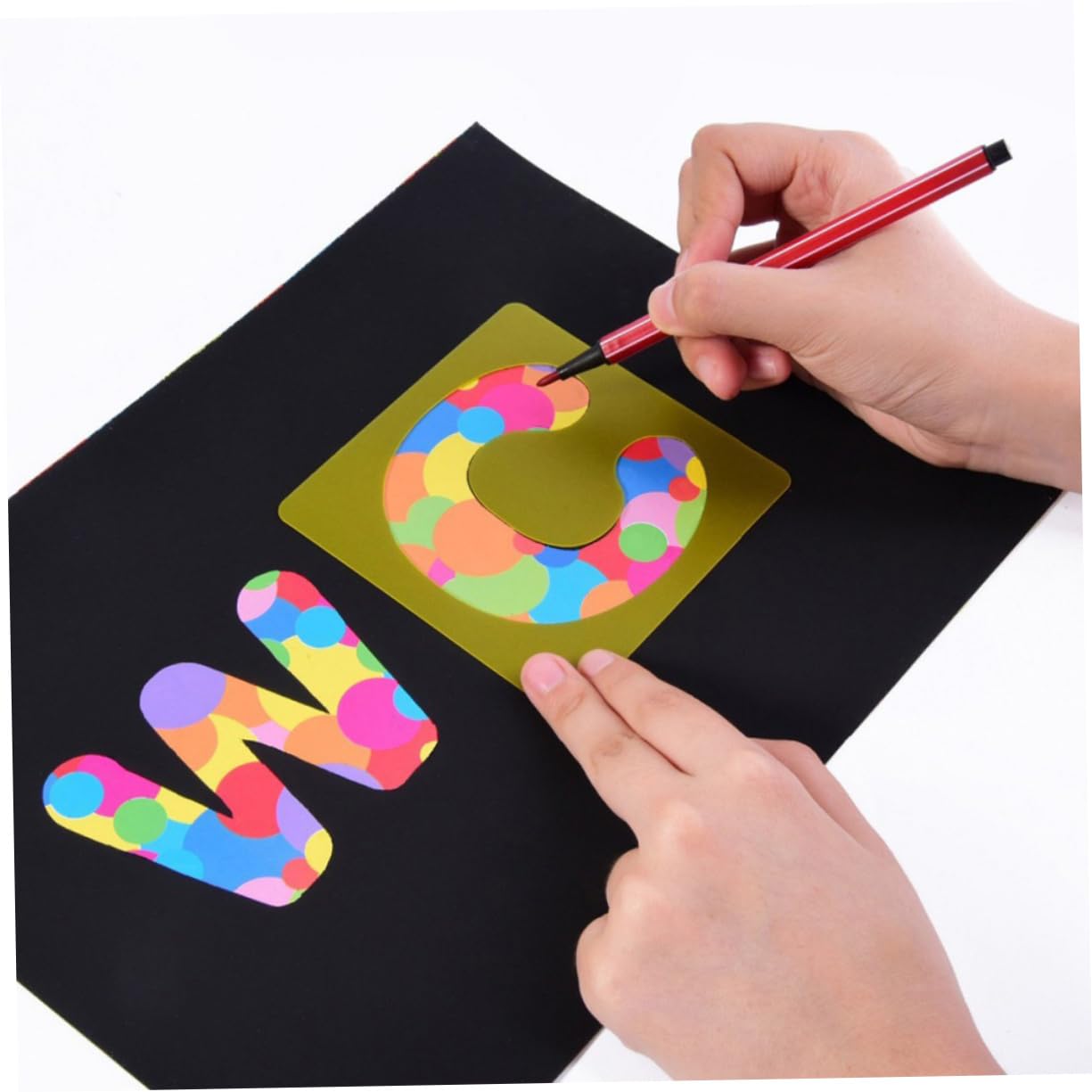 3pièces Pochoirs De Dessin Garçon Fille Modèles Alphabétiques Et Numériques Pet Outils De Graffiti Et Apprentissage Créatif Pour Projets Artistiques Et Activités Manuelles