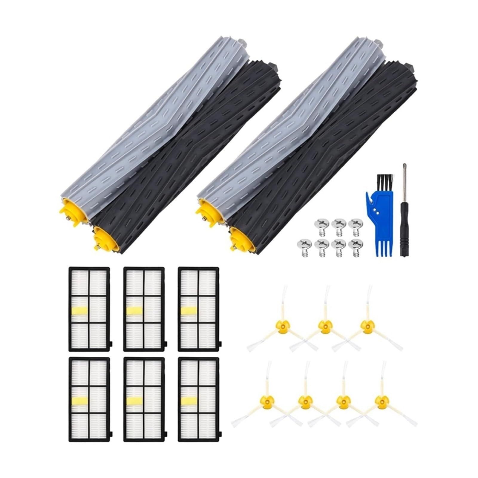 Kit filtre et brosse pour Roomba 800 et 900 compatible aspirateur robot iRobot