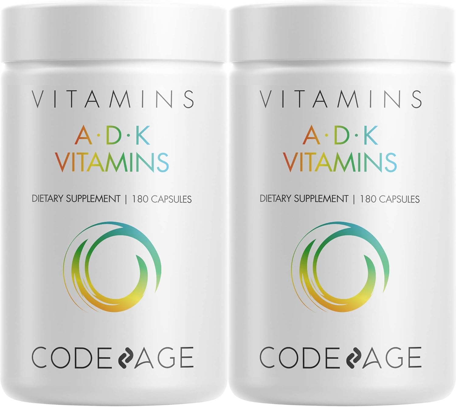 Codeage ADK Vitamin Supplement 6 Months Supply Daily Vitamins A D K