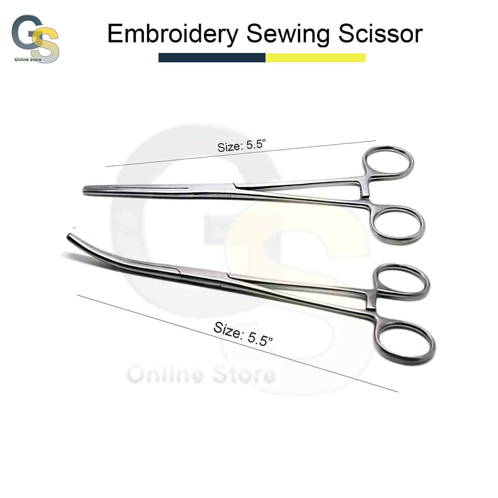 Kelly Hemostat Forceps - Stainless Steel, Locking -7 Kelly Hemostat Forceps - Stainless Steel, Locking -7