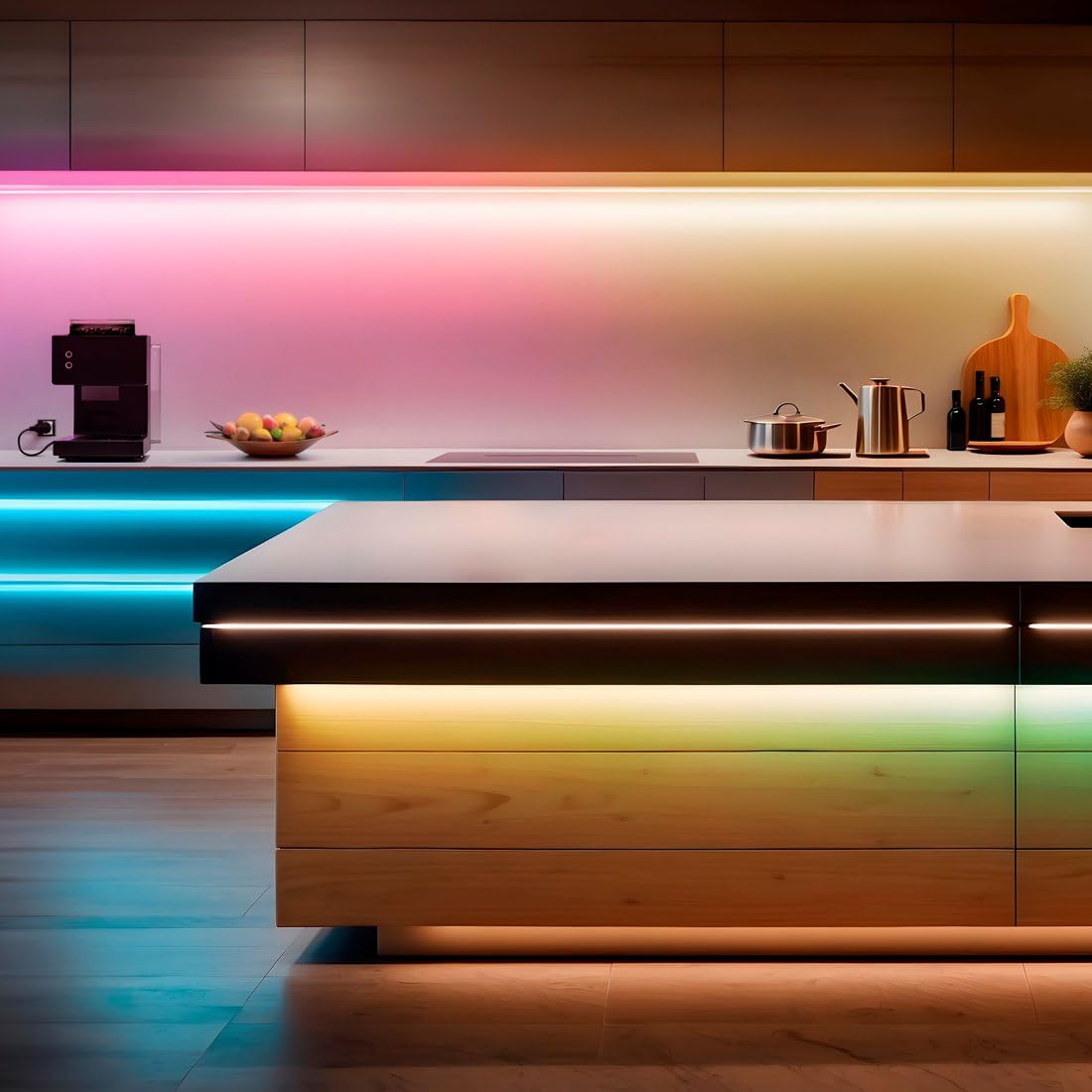 LED-Streifen, RGBCCT, WLAN, Matter, dimmbar, selbstklebend, kürzbar, 5 m