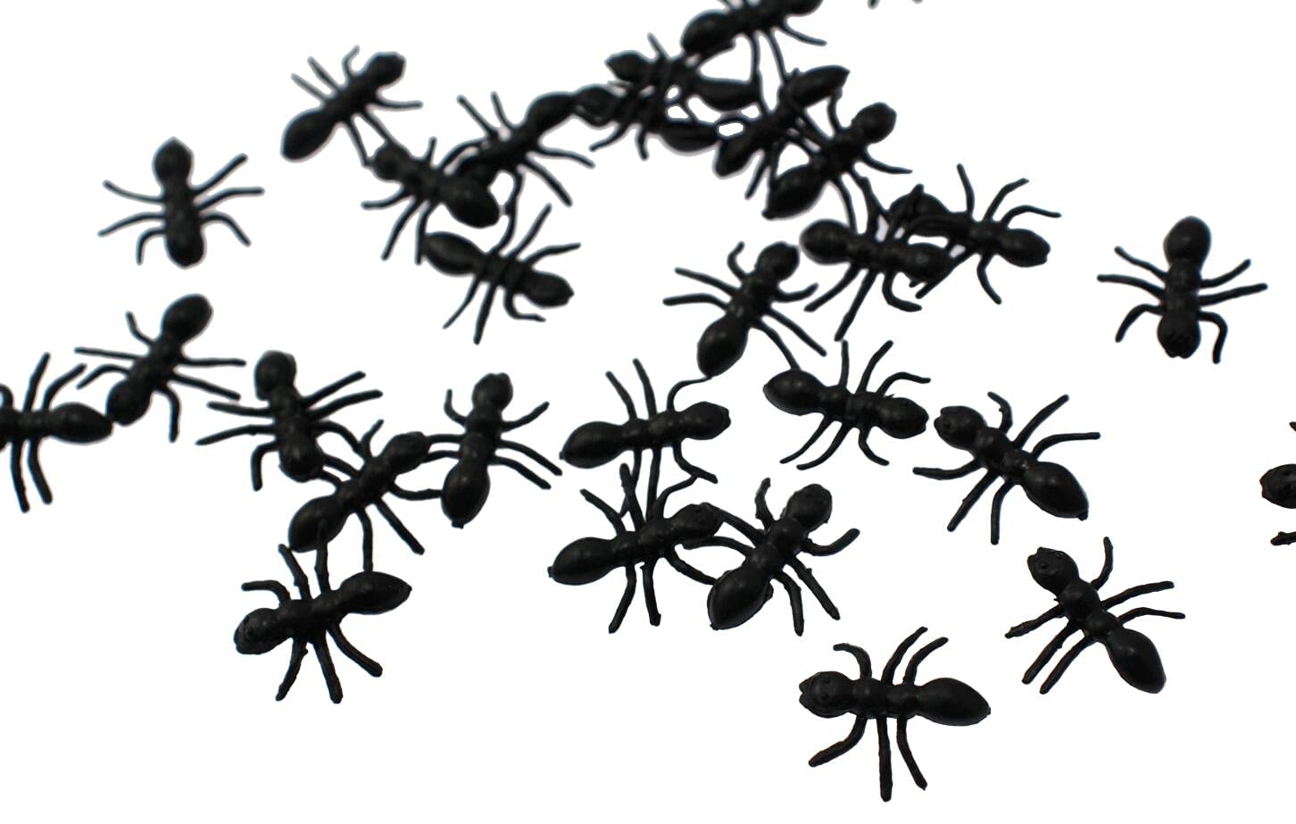 Speed mao Figuras de hormigas, 100 piezas, ordenadas y más, color negro, 1,5 cm