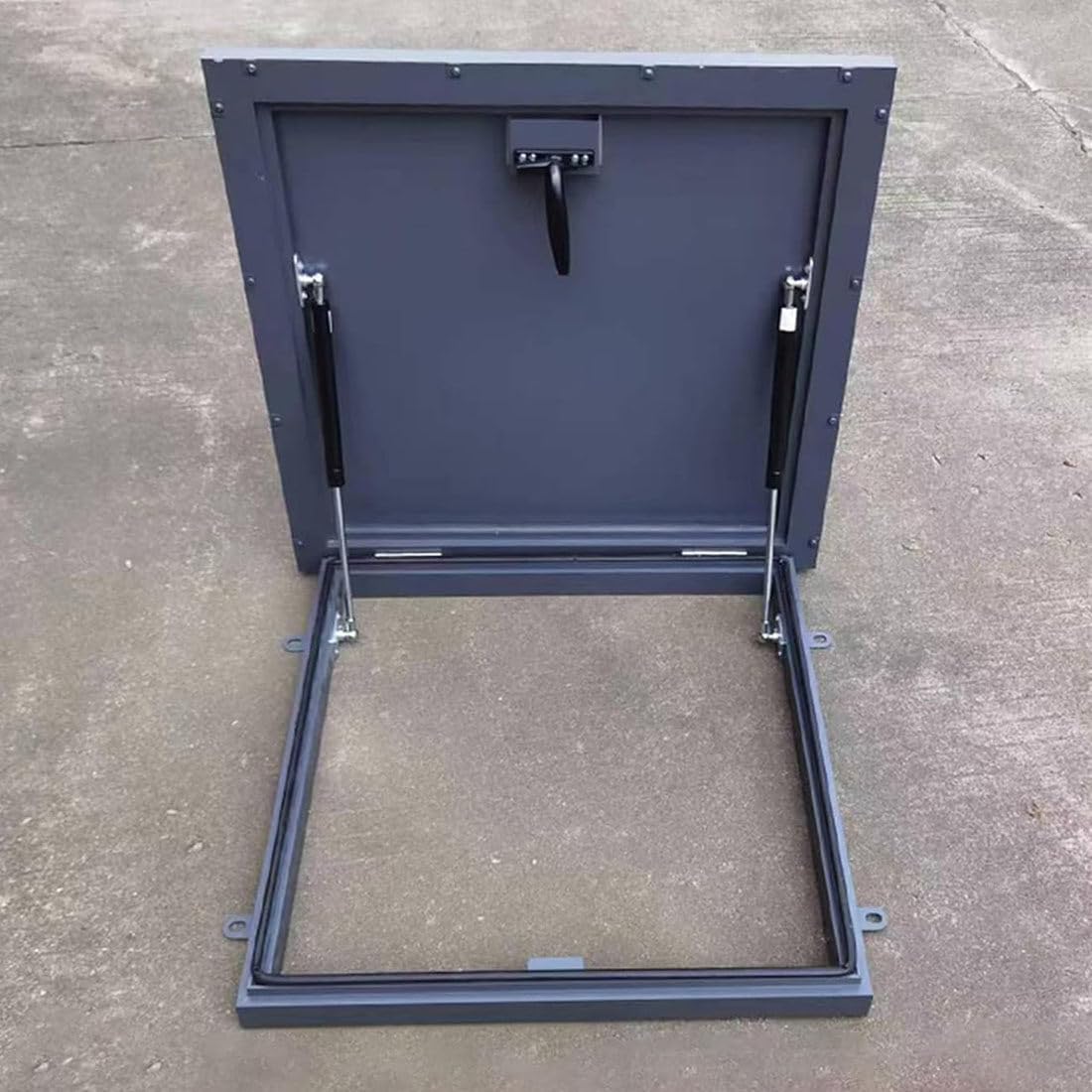 Trampilla De Acero Galvanizado Con Recubrimiento En Polvo, Trampilla De Acceso Al Techo, Tragaluz Para Techo, Tapa De Trampilla De Mantenimiento De Techo, Ventana De Techo,65×65cm