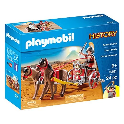 PLAYMOBIL History 5391 Biga Romana per Tutti Gli Appassionati di Storia dai 4 Anni