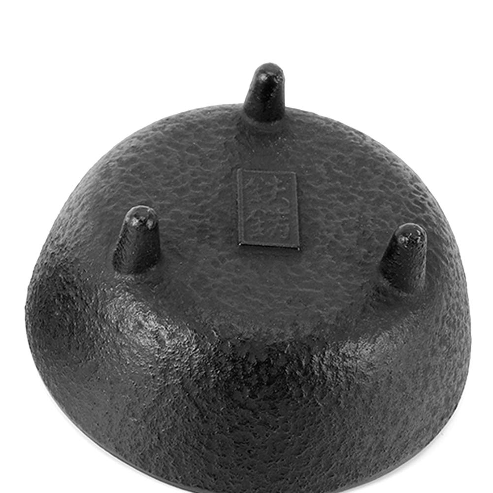 Miska na kadzidło, żeliwo z pokrywką, okrągły uchwyt na kadzidełka, mały, metalowy, lotos, kadzidełko, do dekoracji domu, na, 8,5 x 8,5 x 7 cm
