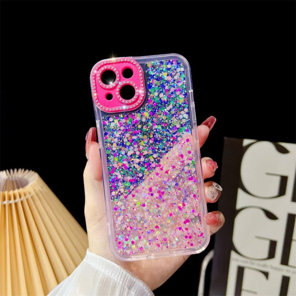 Coque antichoc iPhone 12 Pro transparente paillettes diamant protégeant des chutes - 7