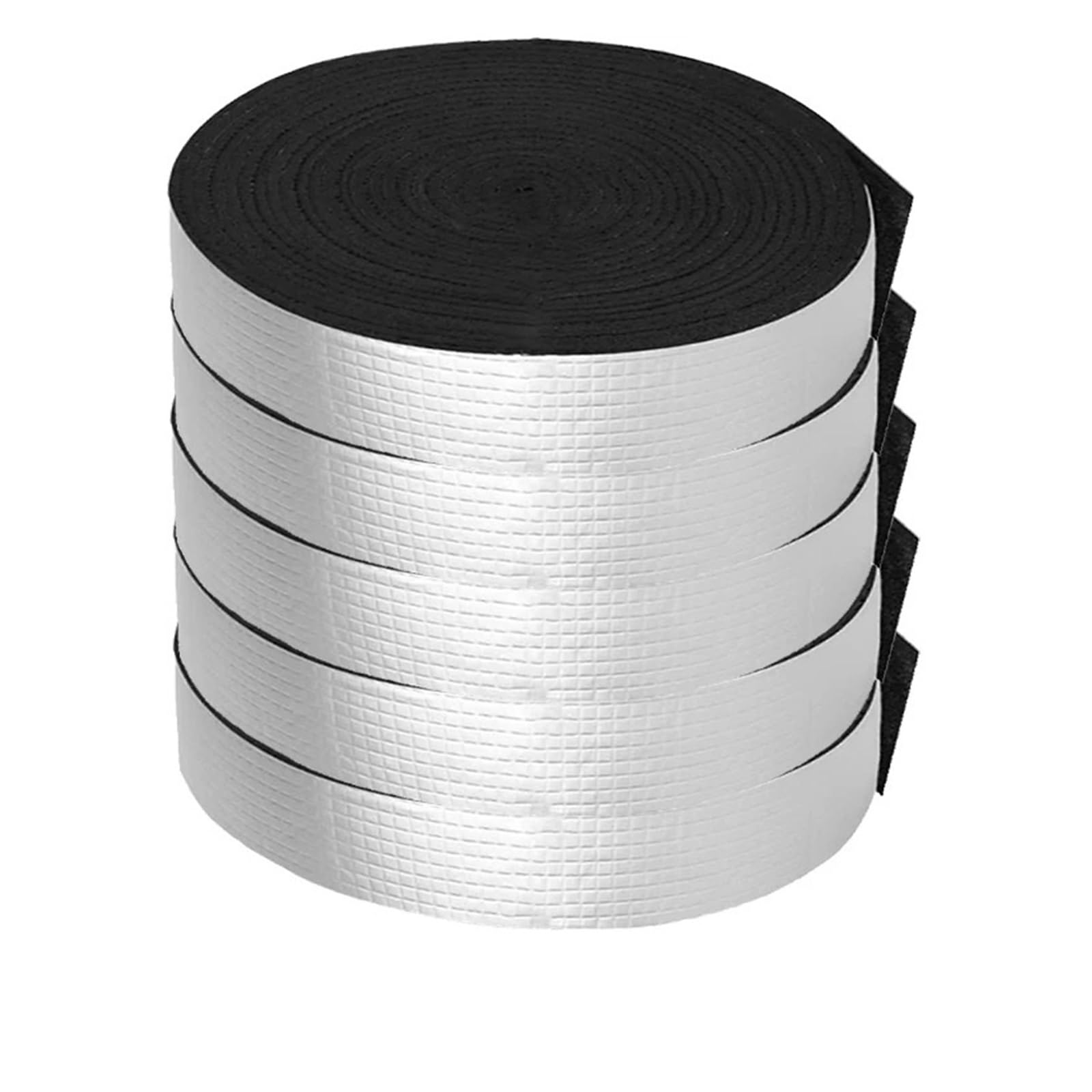 Luoaxinn Width- 5Cm Self Adhesive Aluminium Foam 60/10M Pipeline Insulation Tapes Foam Aluminum Foil Antifreeze Fire Protection Waterproof Self-Adhesive Pipes Tape Sleeve(10M- (1 Roll))