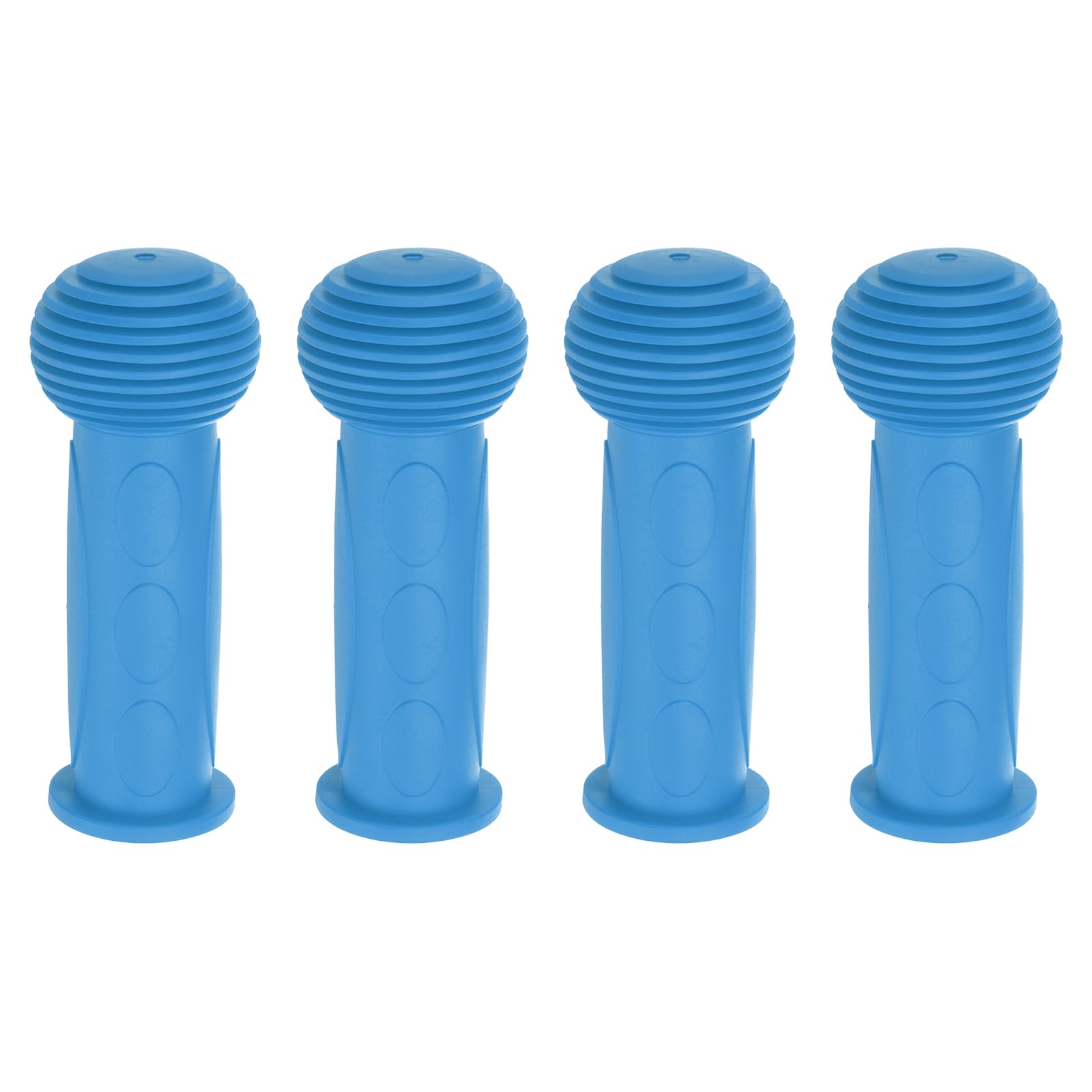 Sourcing Map 2 Pairs Bike Handlebar Grips, 4.33" Non-Slip Rubber Mushroom Bicycle Grips, Fits 7/8" Handlebars for Mountain Bikes, Road Bikes, Scooter, Blue