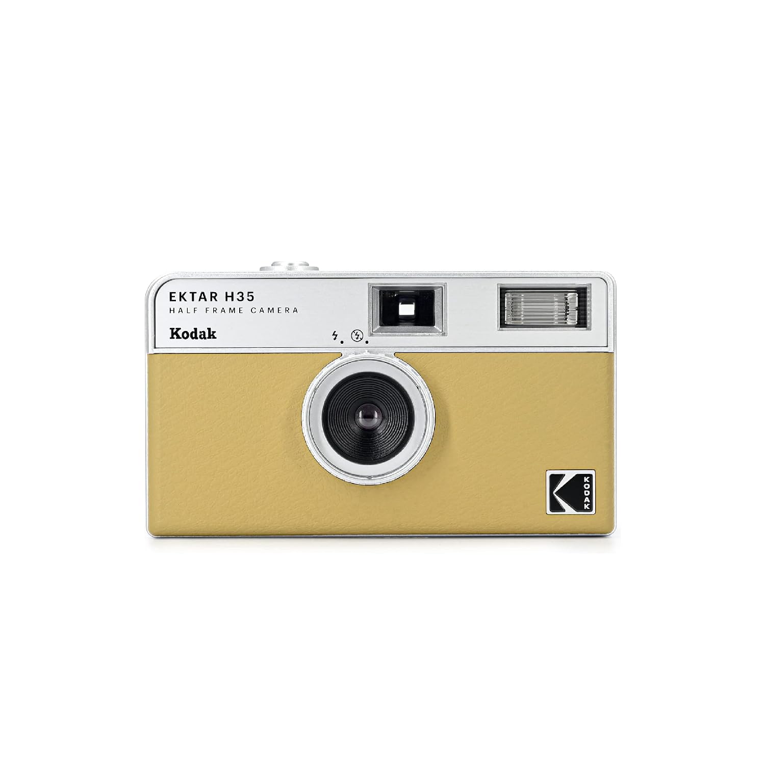 Kodak Ektar H35 cámara de película de Medio fotograma, 35 mm, Reutilizable, sin Enfoque, Ligera (Arena)(película y batería no Incluidas)