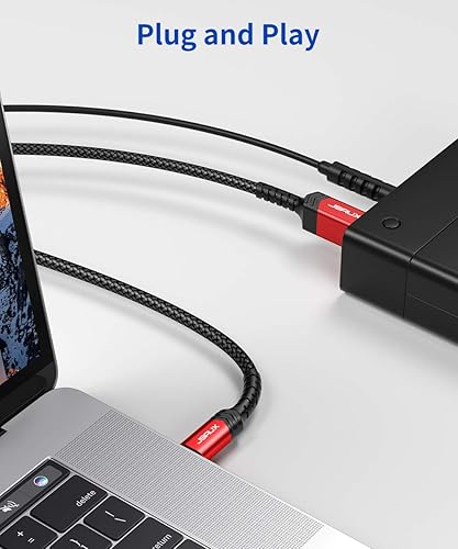 Miniatura 7 de JSAUX Cable USB 3.0 B macho a USB-C, cable USB 3 tipo B de 6.6 pies de nailon compatible con estación de acoplamiento, discos duros externos,