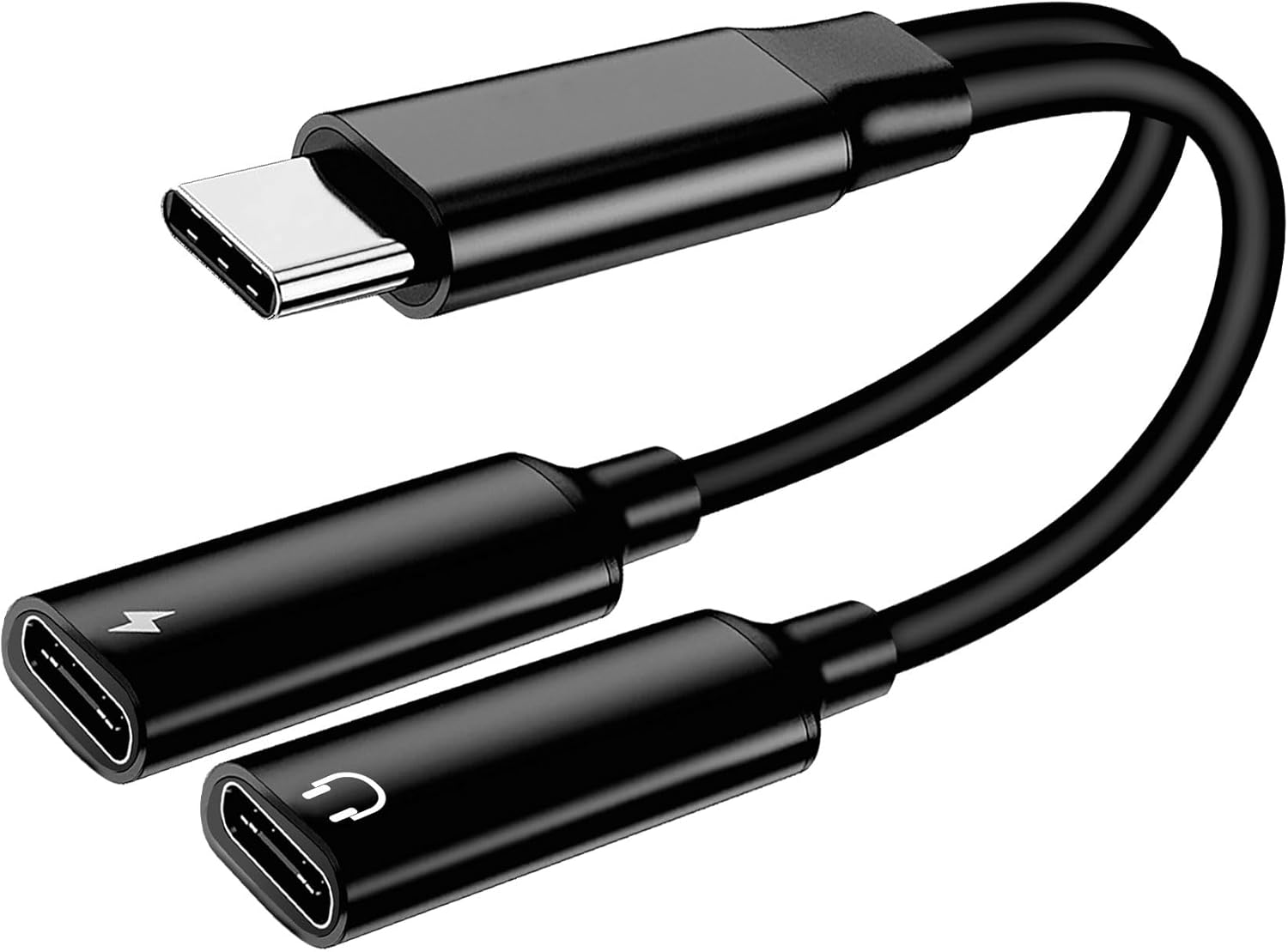 USB C Audio Adapter, 2 in 1 USB C Headphone and Charging Adapter for