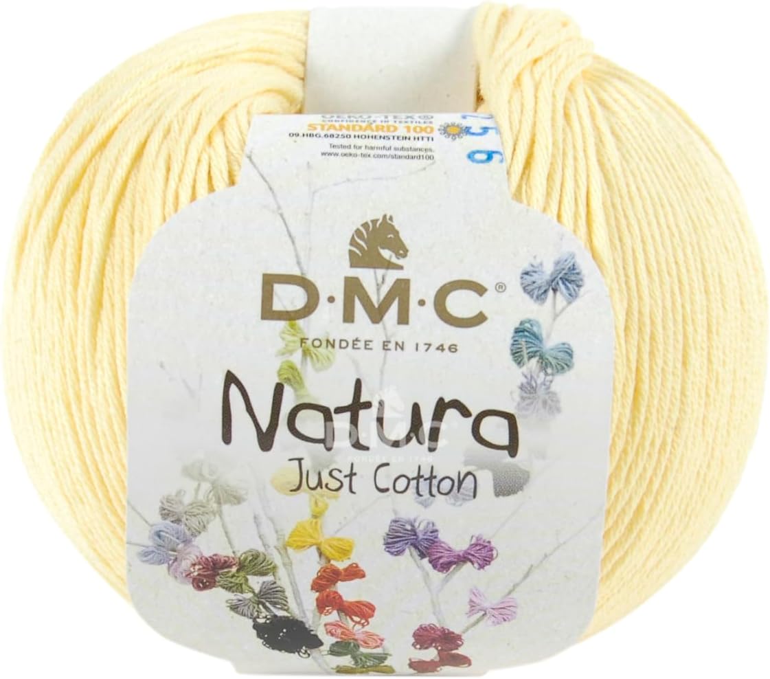 DMC Natura Yarn, 100% Cotton, Chartreuse N48, 9x9x7 cm