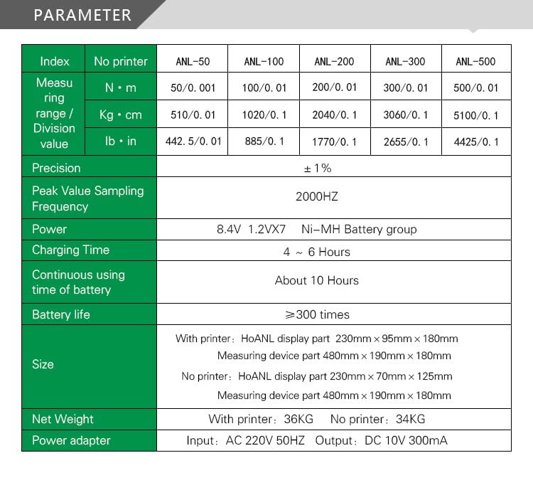 Digital Torque Meter 300 N.m Electric Screwdriver Driver Tester Switching (ANL-300)