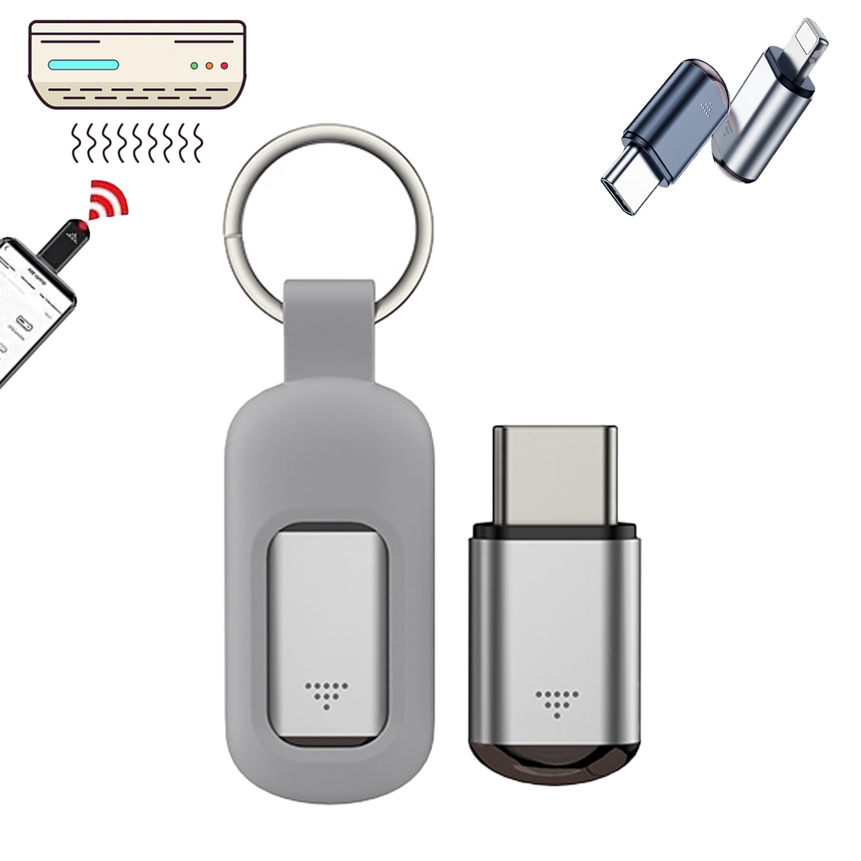 Cyberplex, Cyberplex Hacking Device, Cyberplex Hacking Device iPhone, Newly Upgraded Cyber Plex Hacking Device for Android and iPhone (TypeC-Silver)