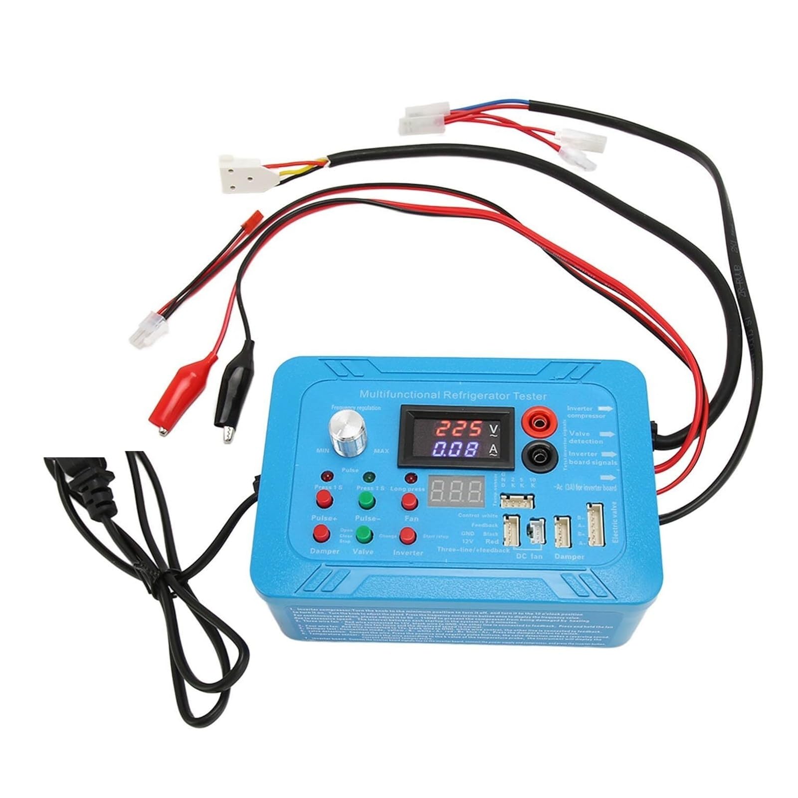 Ouhfcasn One Color Inverter Refrigerator Testing Instrument Tester, Variable Frequency Board Testing Instrument Solenoid Valve Repair Tool