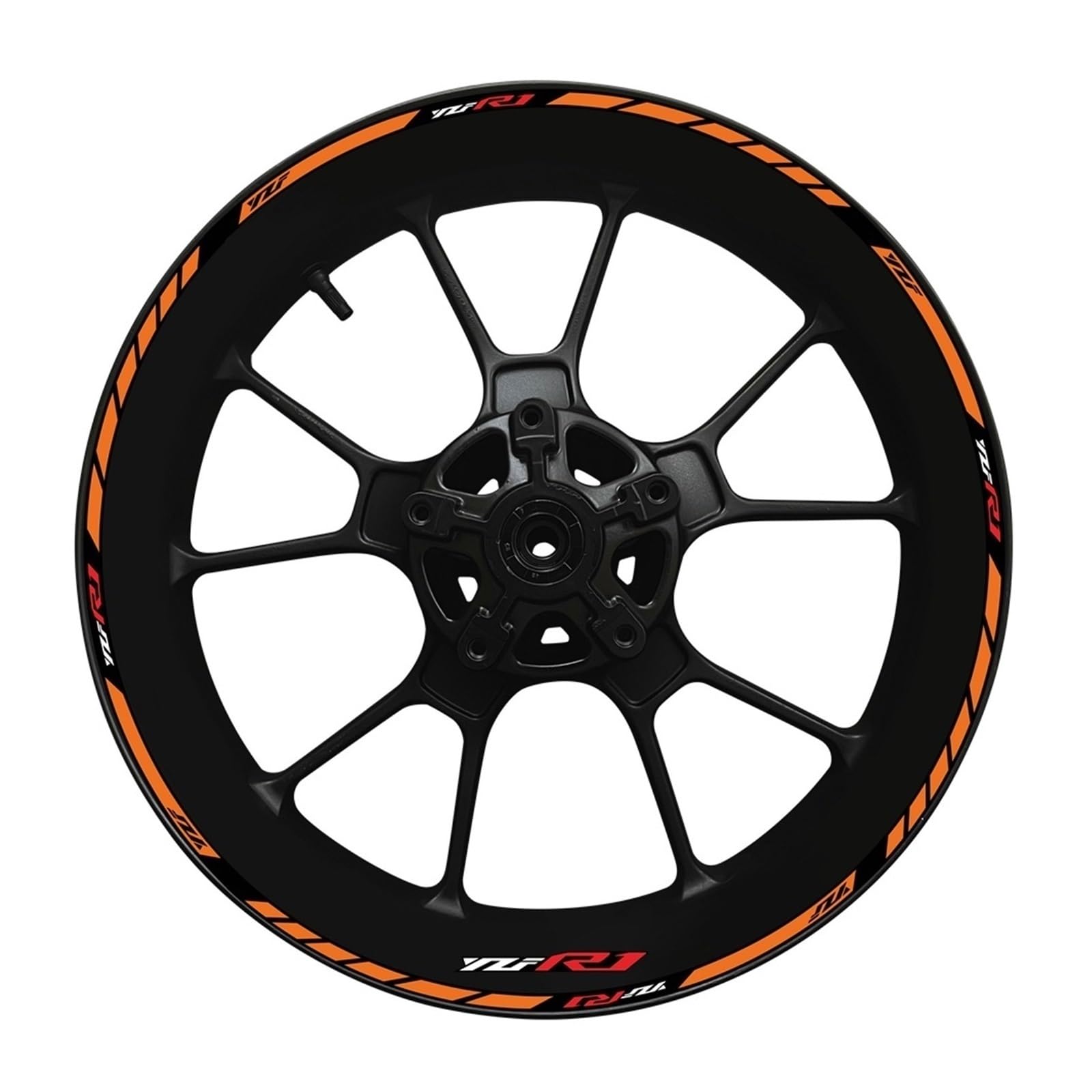 Motorcycle Thickened Edge Outer Ring Reflective Sticker Stripe Wheel Decals for Yamaha YZF R1(Color3)
