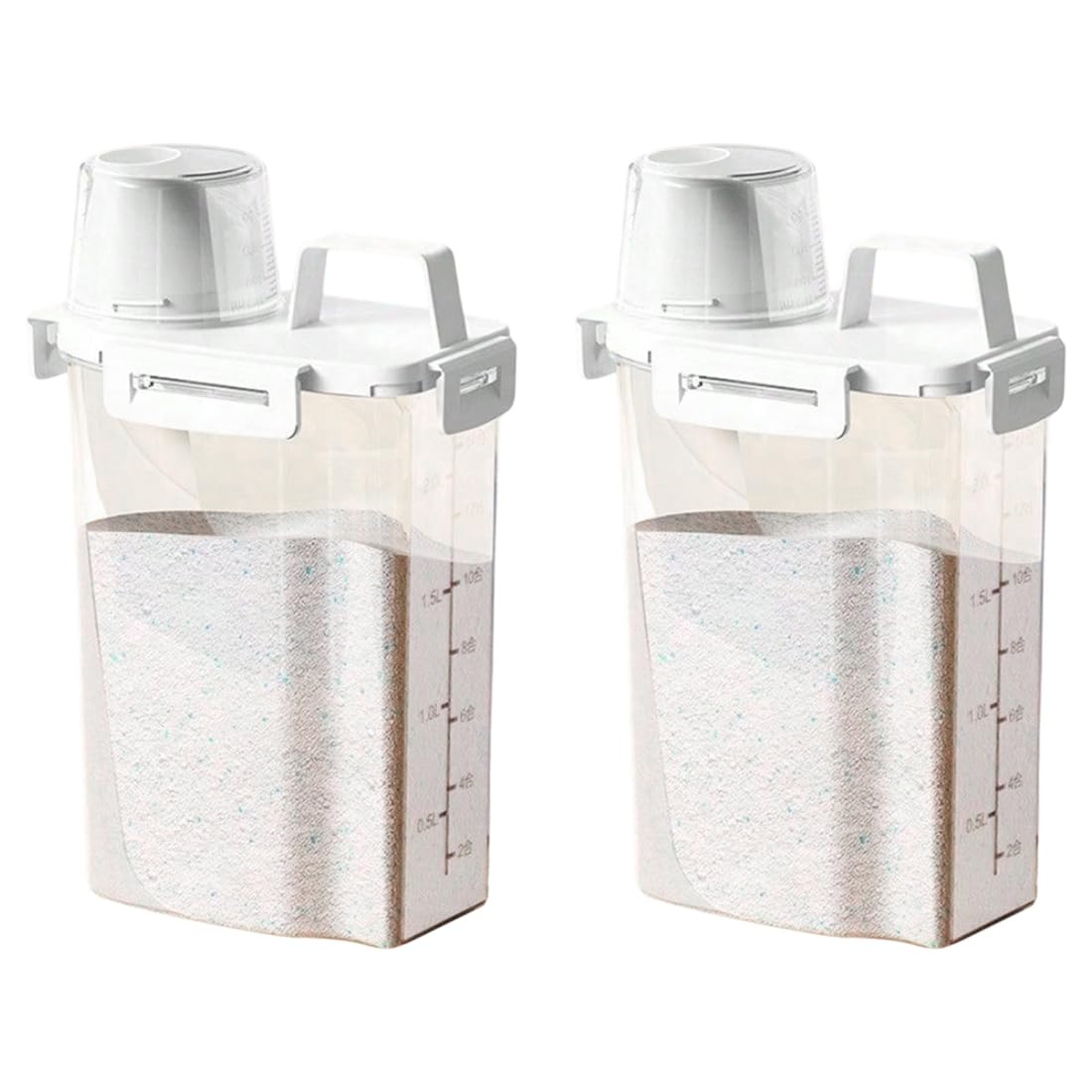 UDSKNV[KSL Food Storage Boxes-Moisture-Proof 2.5L Covered Sealed Container for Grains, Nuts Flours, Rice