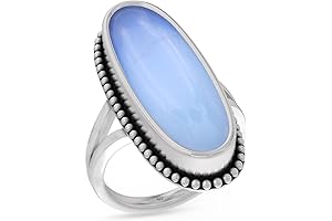 Fine Sterling Silver Ring: An Enchanting Opal Gemstone for Women