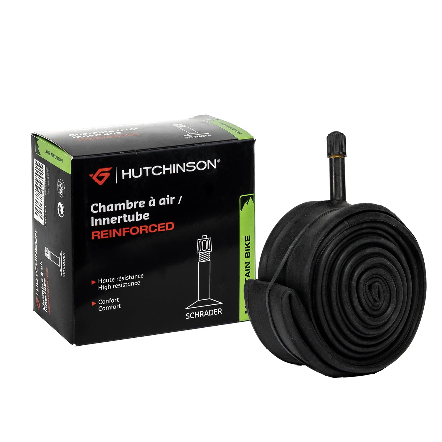 HUTCHINSON - Chambre À Air - VTT - Renforcé - Résistance Et Anti-​Crevaison - Valve Schräder - Épaisseur 1.2 mm - 48 MM - 27,​5 x 2,​30-​2,​85