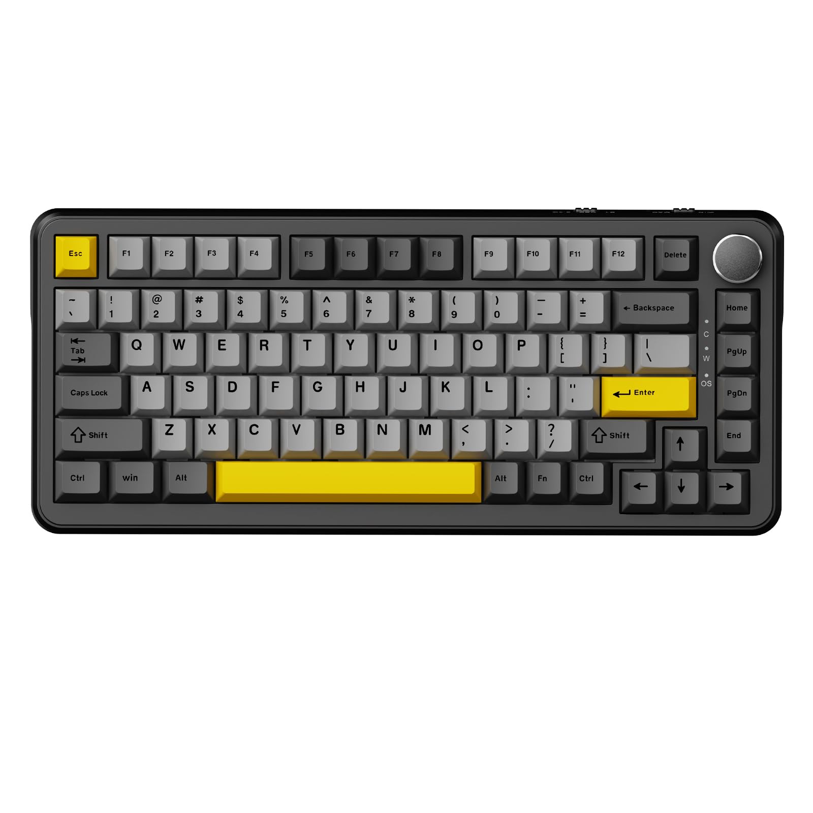 Teclado mecânico sem fio AJAZZ AK820 MAX 75% RGB com botão de