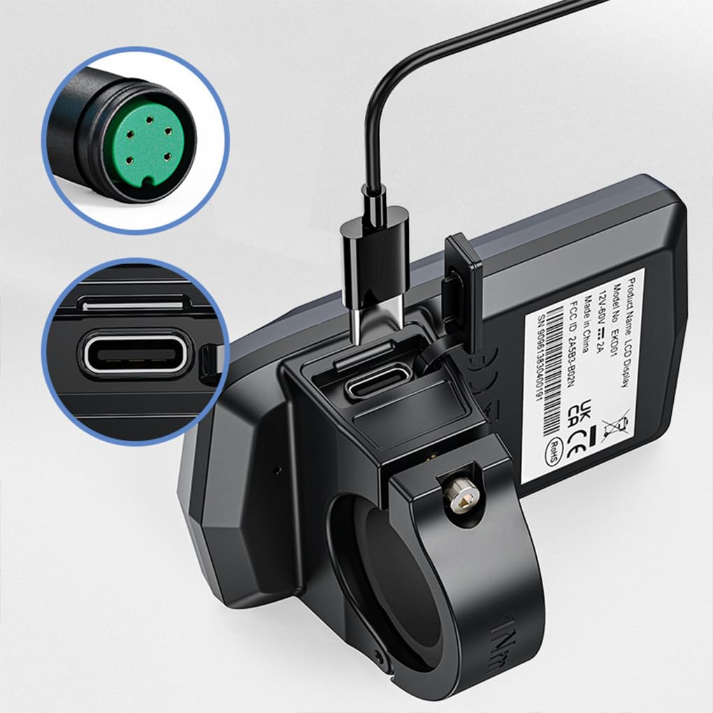 Velocímetro para Bicicleta Equipado con Bluetooth 1 y múltiples