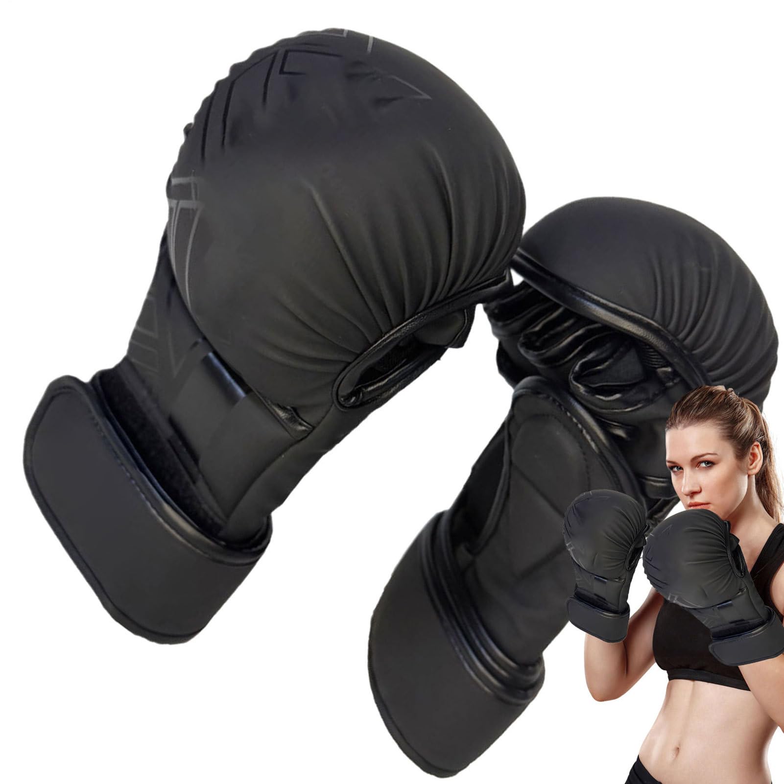 Gants de boxe de kickboxing 22x12 cm avec sangle réglable - 8