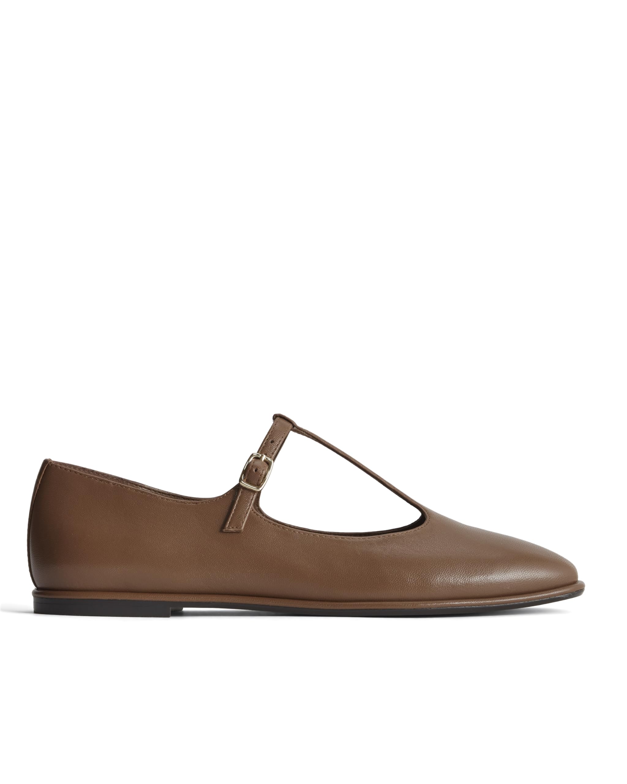 Everlane Women's The Leather T-Strap Flat