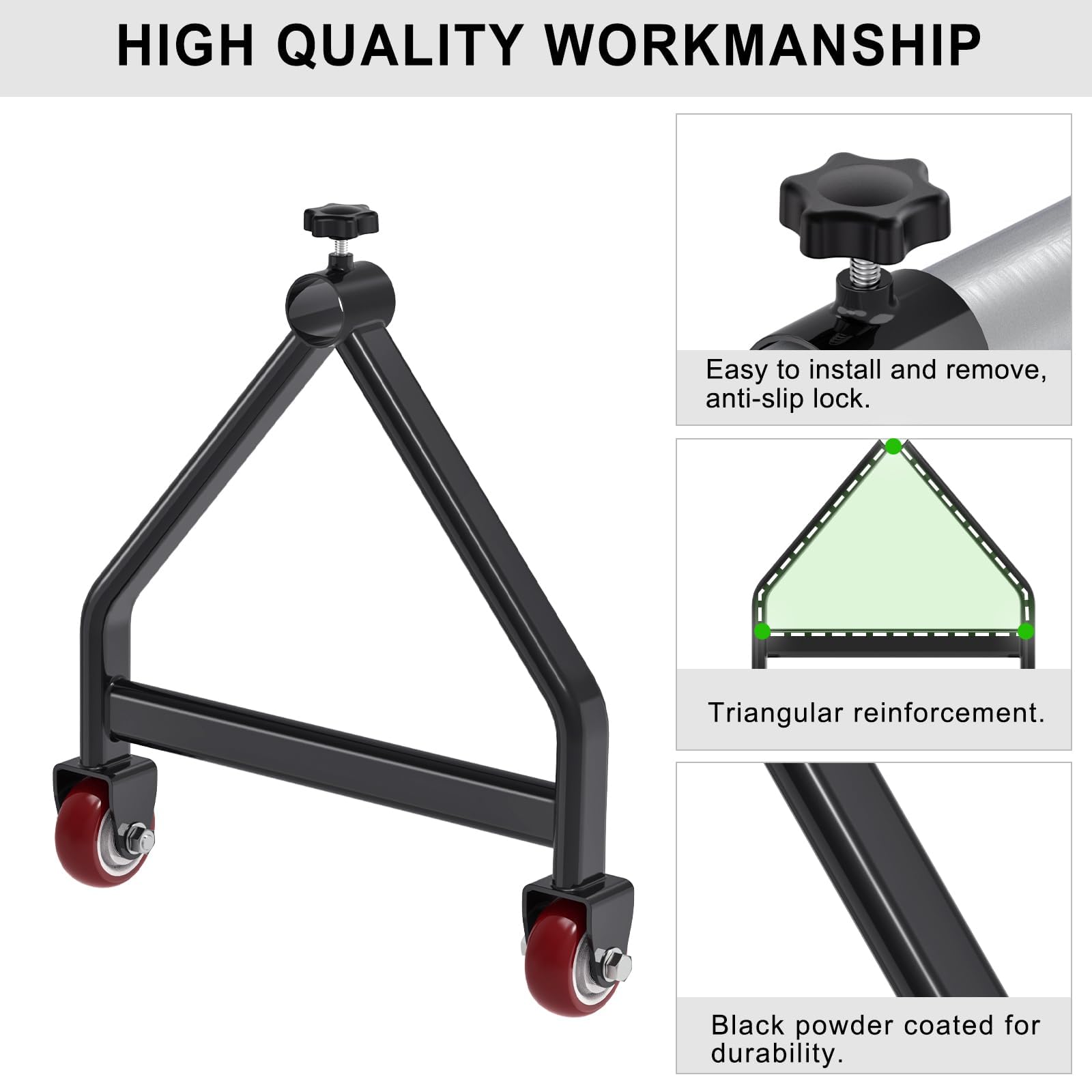 Insaga Portabicavo portatile con ruote, supporto per bobine di filo, contenitore per bobine di filo, dispenser per cavi, contenitore per avvolgicavo fino a 71 cm di diametro e può contenere fino a