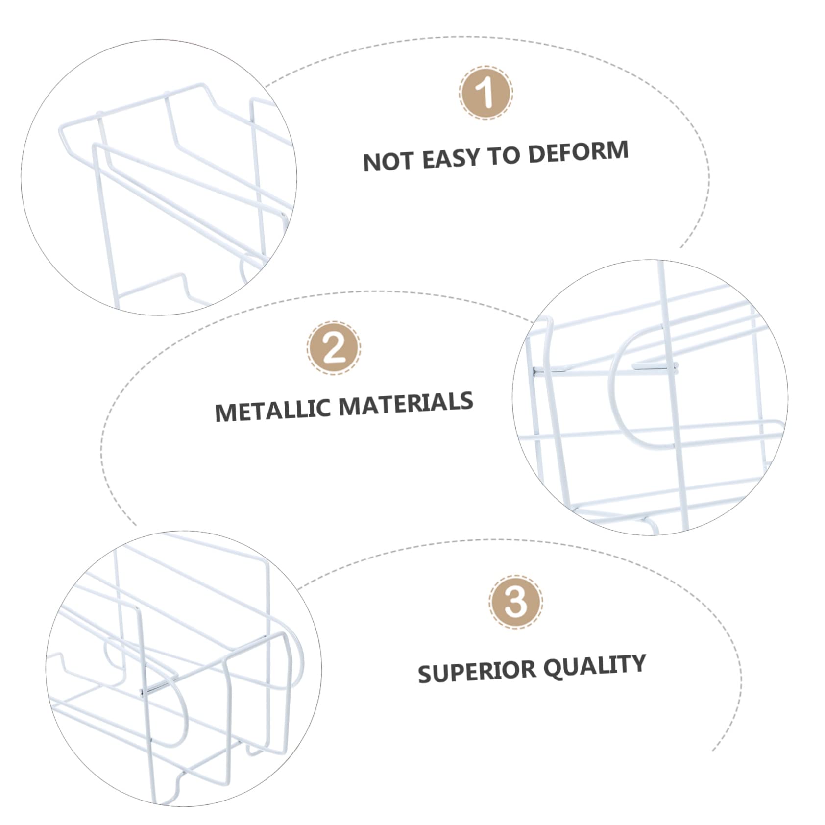 CIYODO 1pc Iron Beer Rack and Soda Can Storage Organizer for Kitchen Home and Fridge Sturdy White Iron Shelf Holds Cans for Bar and Living Room Use