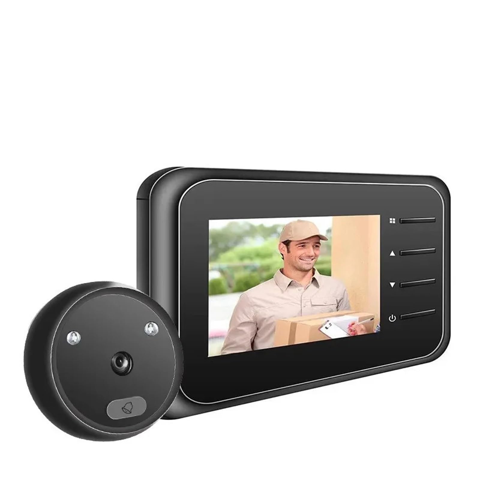 Video-occhio video da 2,4 pollici video spioncino campanello videocamera registrazione automatica elettronica