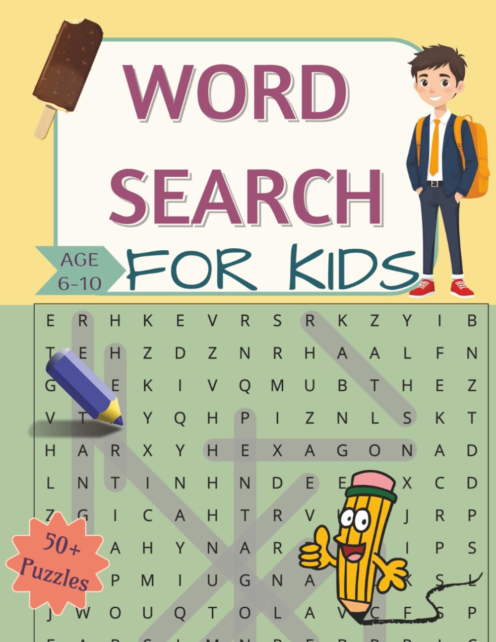 Word Search Puzzles: For Age (6-10 years)