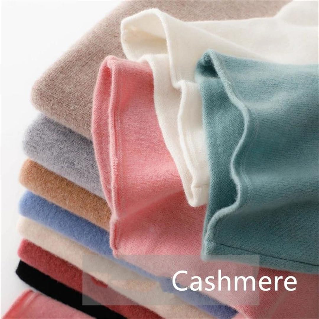 Vogrtcc Suéter De Cuello Alto De Cachemira para Mujer Otoño Invierno Jersey De Cuello Alto Suéteres
