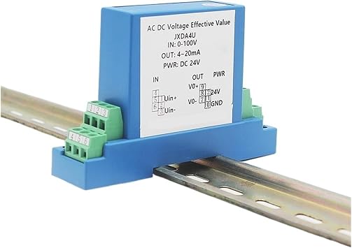 Voltage Sensor DC/AC Voltage Transmitter 5V/10V/50V/100V/200V/300V/500V/1000V High Volatge Transducer Voltage Sensor0-200V DC Input,1-5V Output_DC12V Power Supply