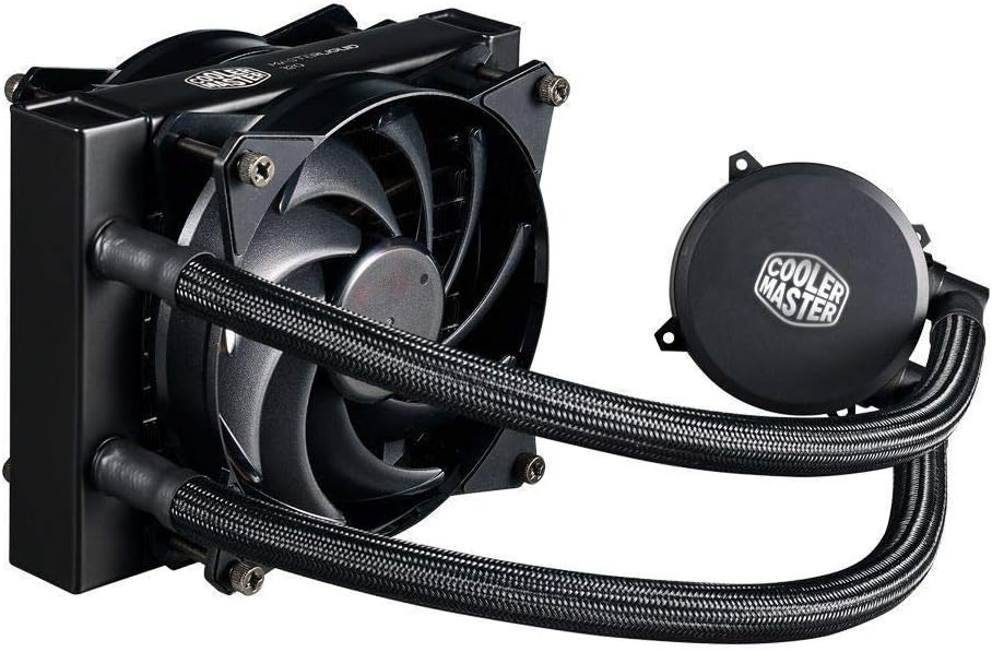 Cooler Master MasterLiquid Lite 120 CPU Liquid Cooler – Dual Dissipation Pump and 120 mm Air Balance Fan Cooler Master MasterLiquid Lite 120 CPU Liquid Cooler – Dual Dissipation Pump and 120 mm Air Balance Fan