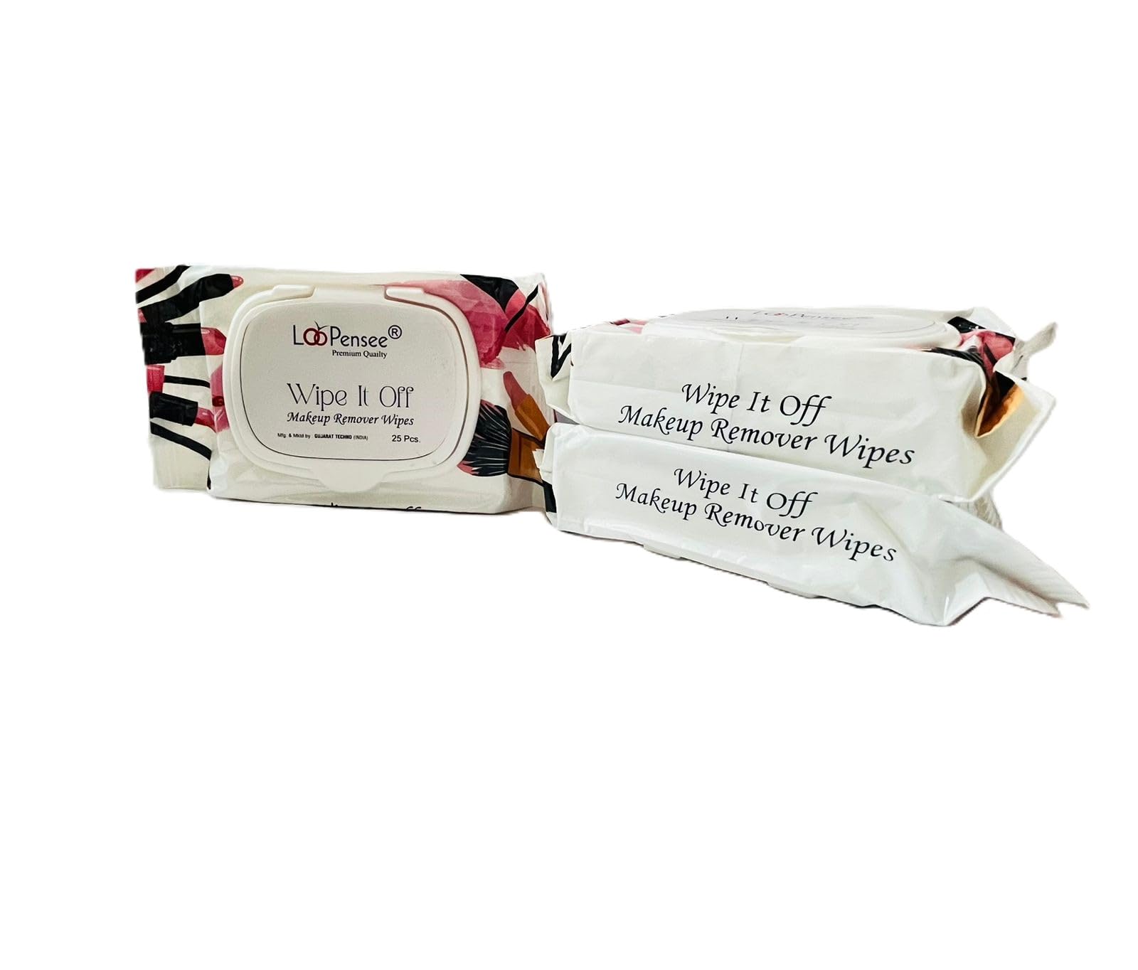 Face Wipes | La Pensee Wipe It Off Makeup Remover Wipes, 25 Pieces | Pack of 3 |-image-19