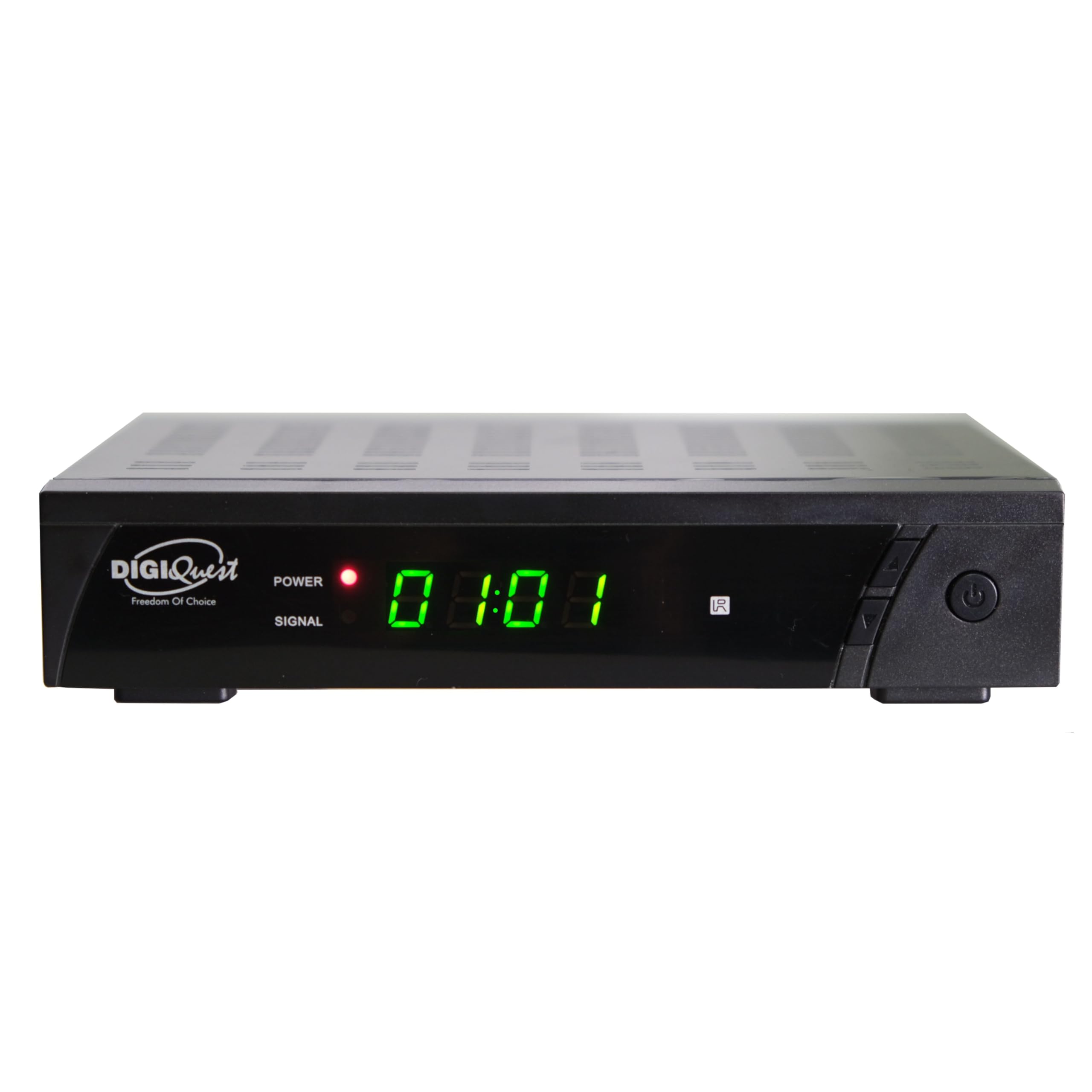 Digiquest 8010 HD DEU – Decodificador satelital DVB-S2 Free-to-Air – Función reproductor multimedia, color negro, HEVC 265 MAIN10