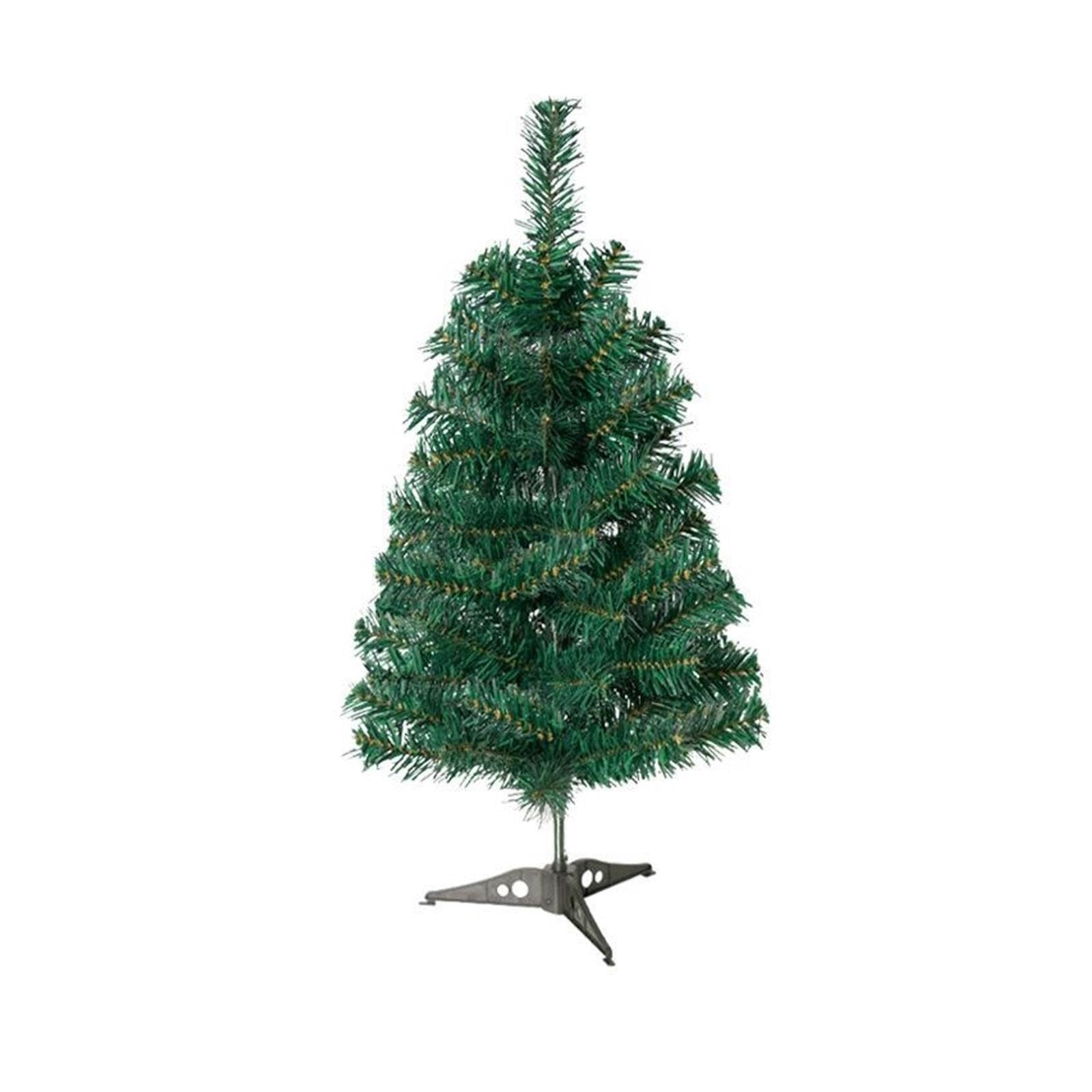 Petit Sapin de Noël Artificiel avec Support en Plastique Artificiel
